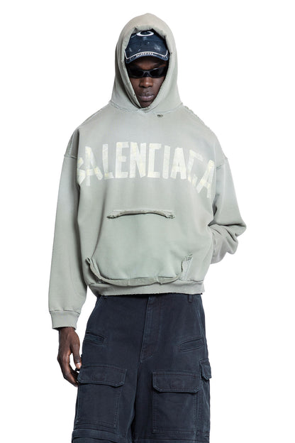 BALENCIAGA MAN GREEN SWEATSHIRTS