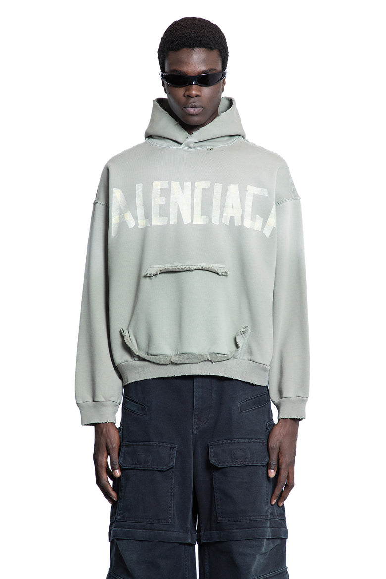 BALENCIAGA MAN GREEN SWEATSHIRTS