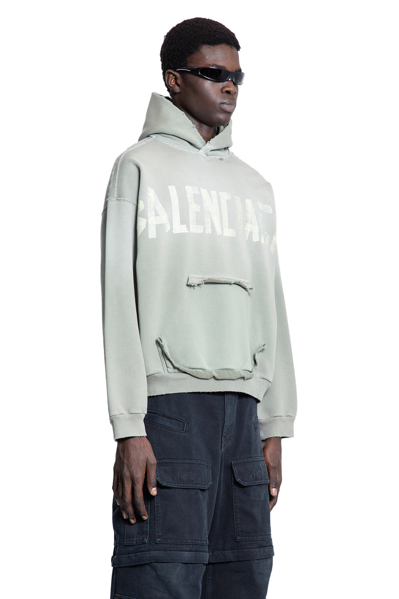 BALENCIAGA MAN GREEN SWEATSHIRTS