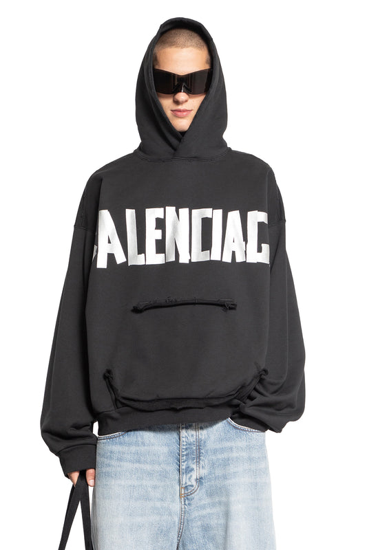 BALENCIAGA MAN BLACK SWEATSHIRTS