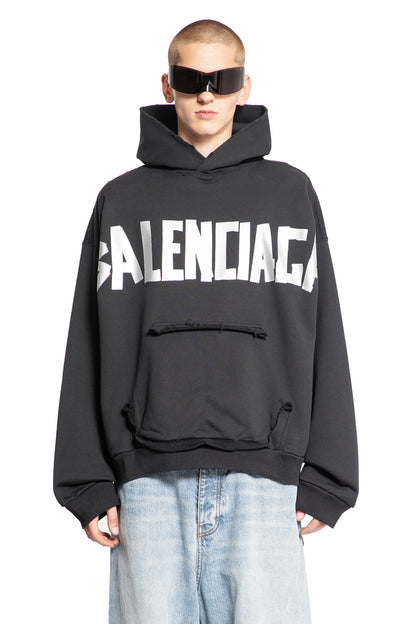 BALENCIAGA MAN BLACK SWEATSHIRTS