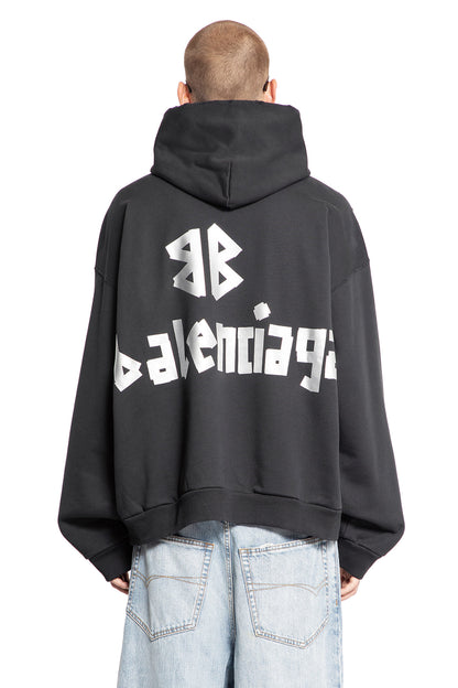 BALENCIAGA MAN BLACK SWEATSHIRTS