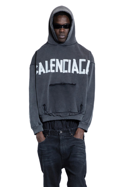 BALENCIAGA MAN BLACK SWEATSHIRTS