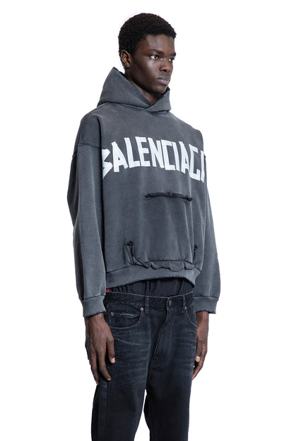 BALENCIAGA MAN BLACK SWEATSHIRTS