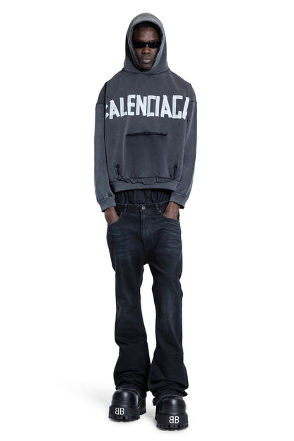 BALENCIAGA MAN BLACK SWEATSHIRTS