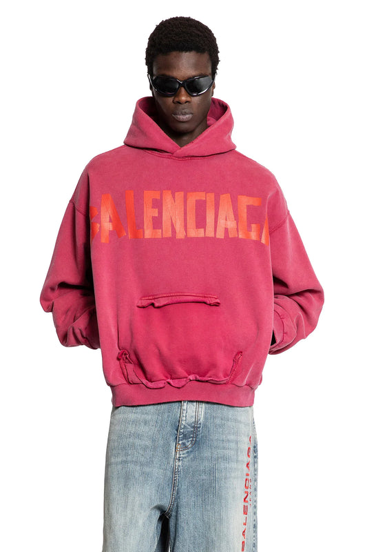 Tape Type Ripped Pocket Hoodie - Antonioli.eu