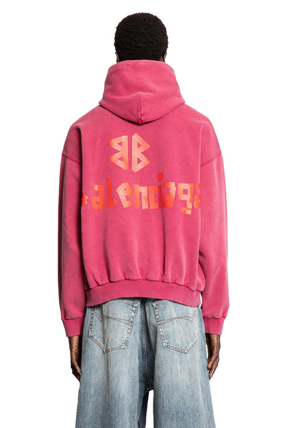 BALENCIAGA MAN RED SWEATSHIRTS