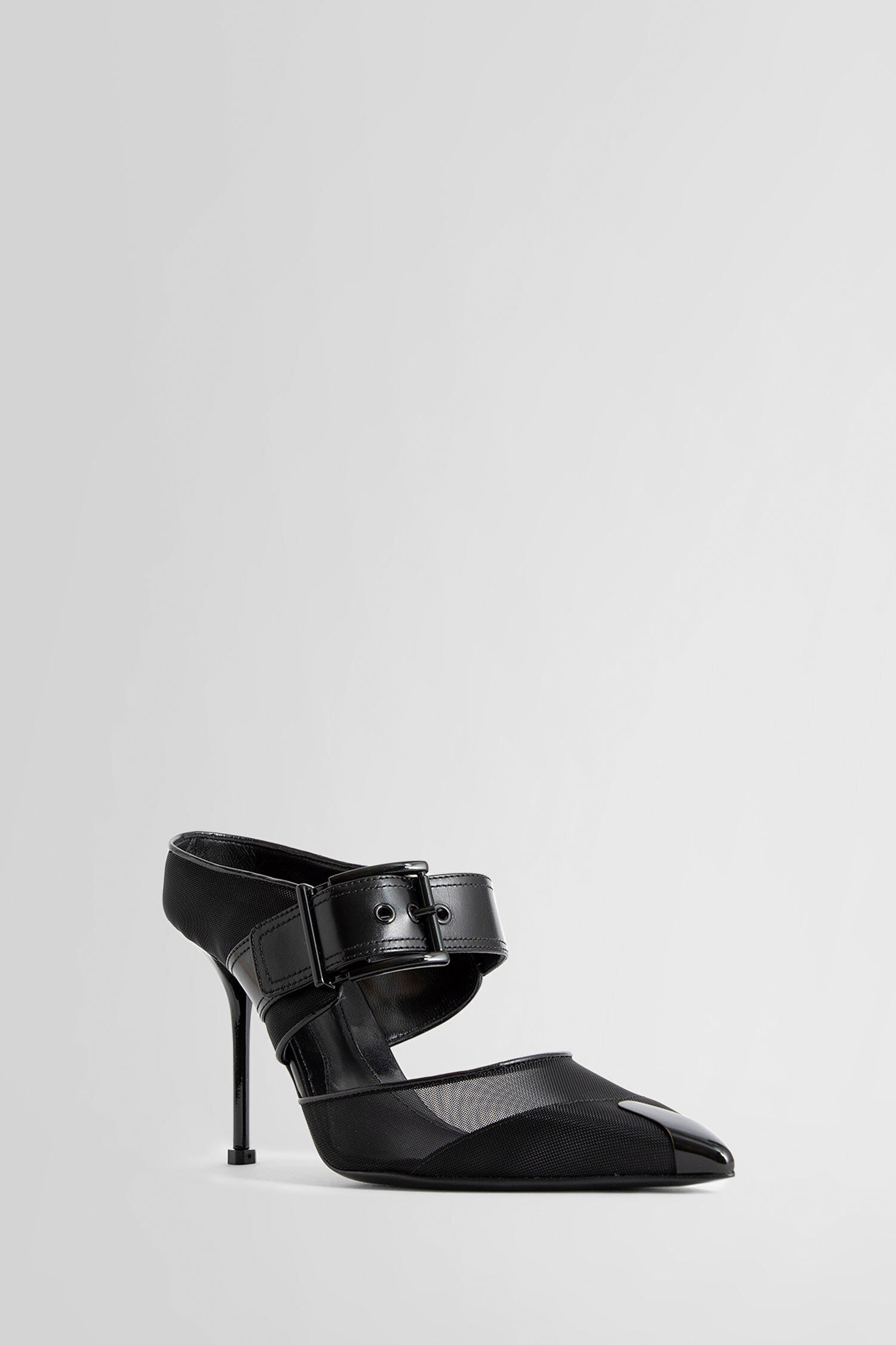 ALEXANDER MCQUEEN WOMAN BLACK MULES