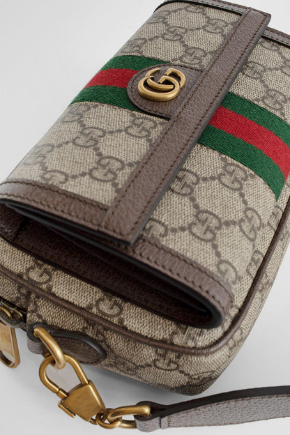 GUCCI MAN BROWN SHOULDER BAGS