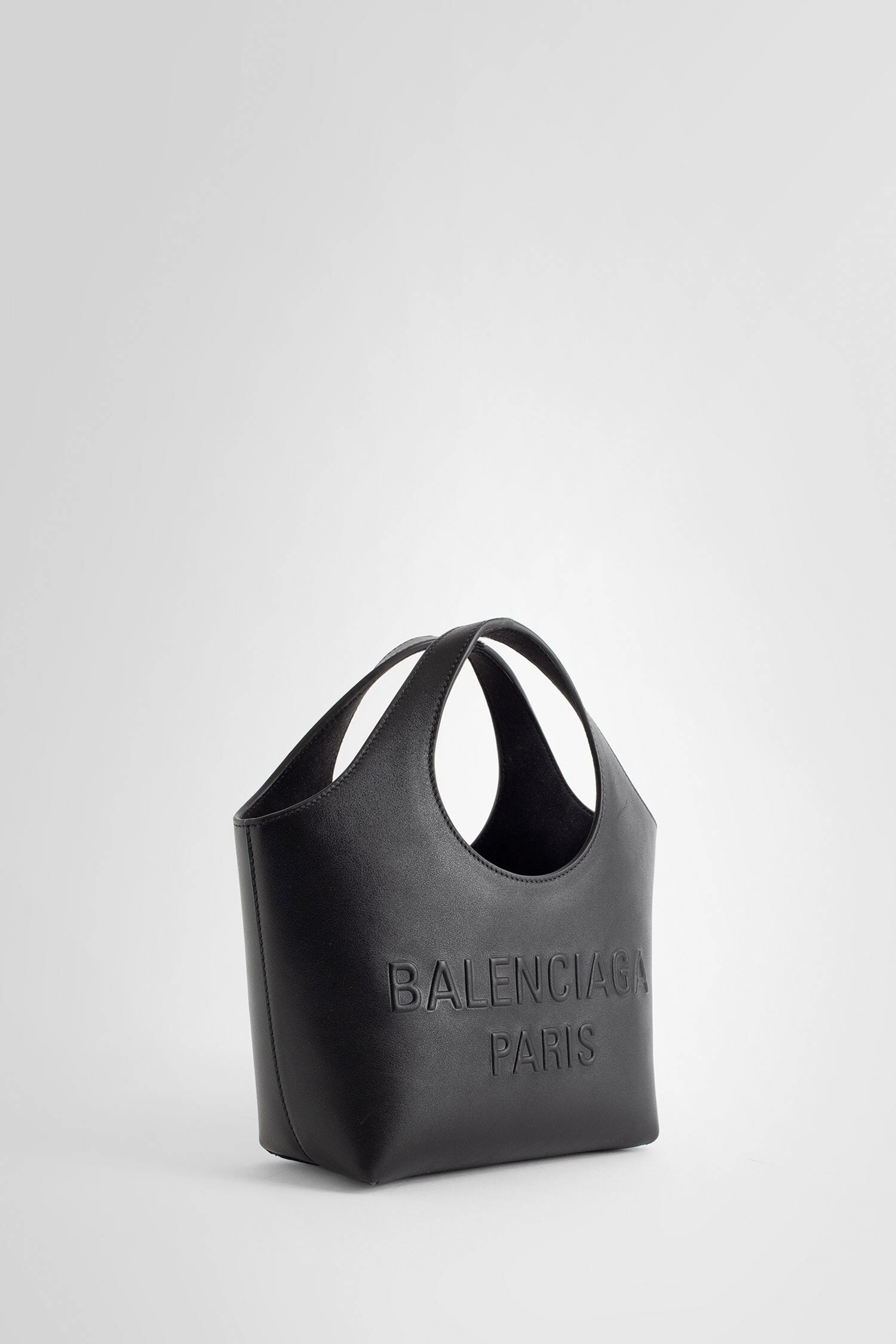 BALENCIAGA WOMAN BLACK TOP HANDLE BAGS