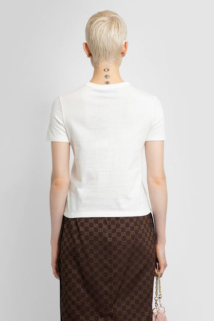 GUCCI WOMAN WHITE T-SHIRTS & TANK TOPS