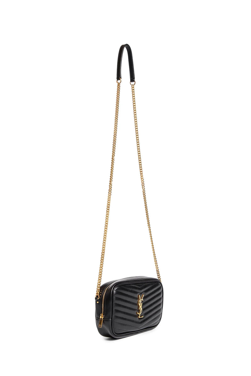 SAINT LAURENT Quilted leather mini Lou crossbody bag woman