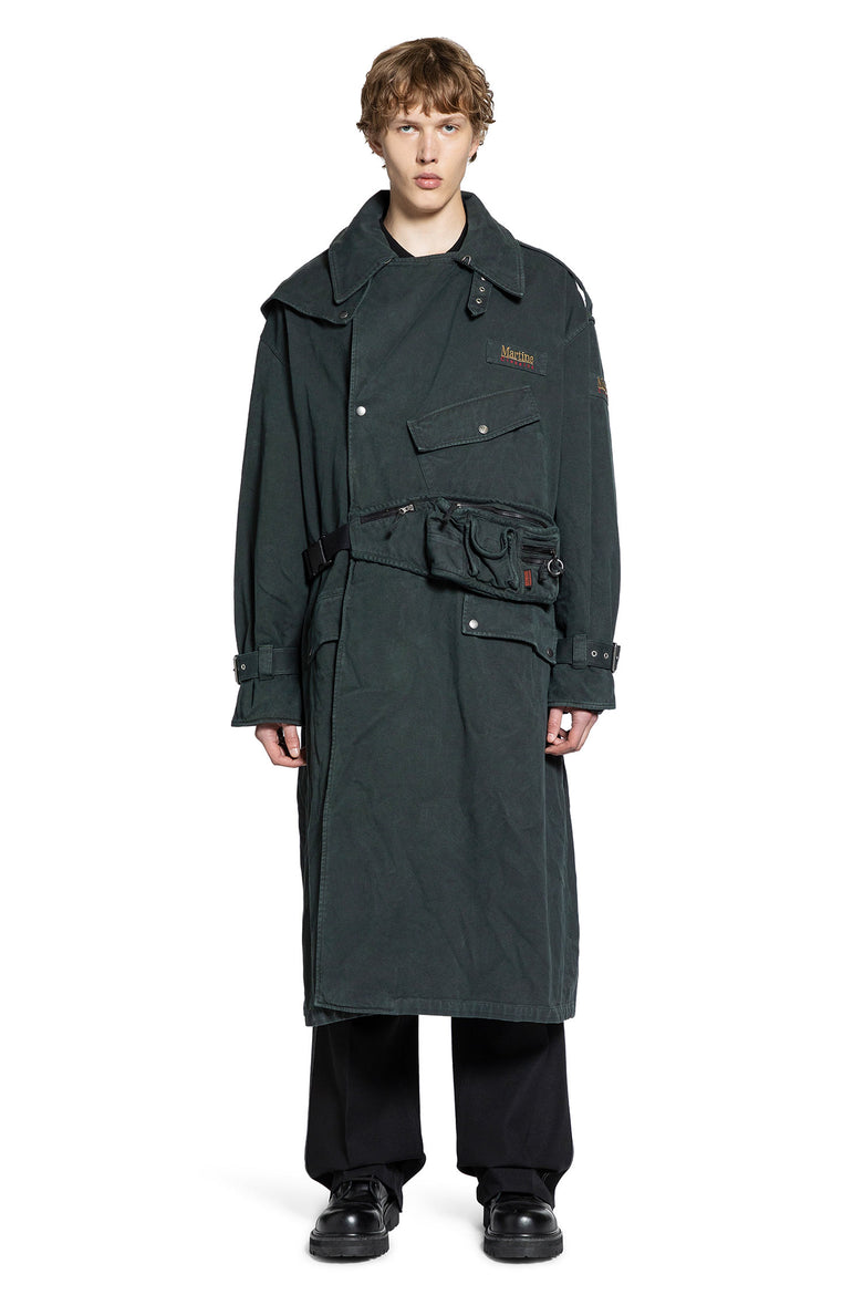 MARTINE ROSE MAN GREEN COATS