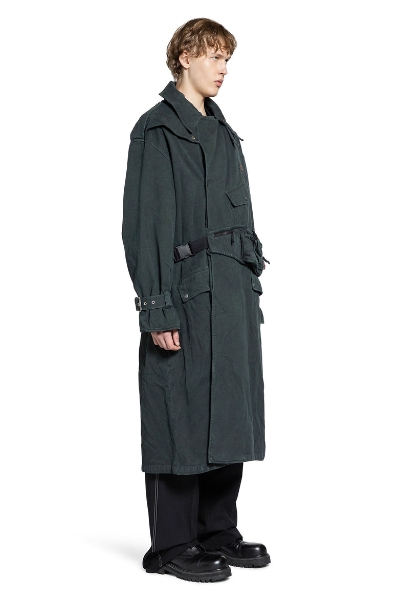 MARTINE ROSE MAN GREEN COATS
