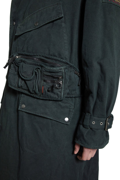 MARTINE ROSE MAN GREEN COATS
