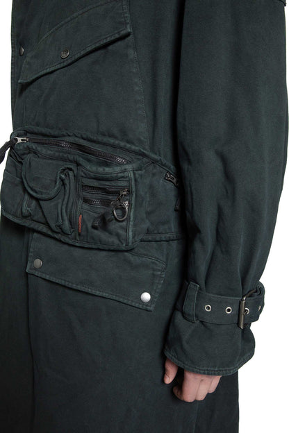 MARTINE ROSE MAN GREEN COATS