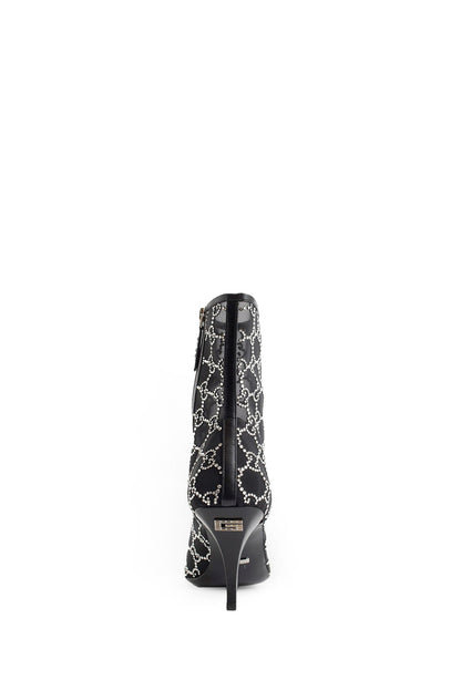 GG Crystal Mesh Ankle Boots