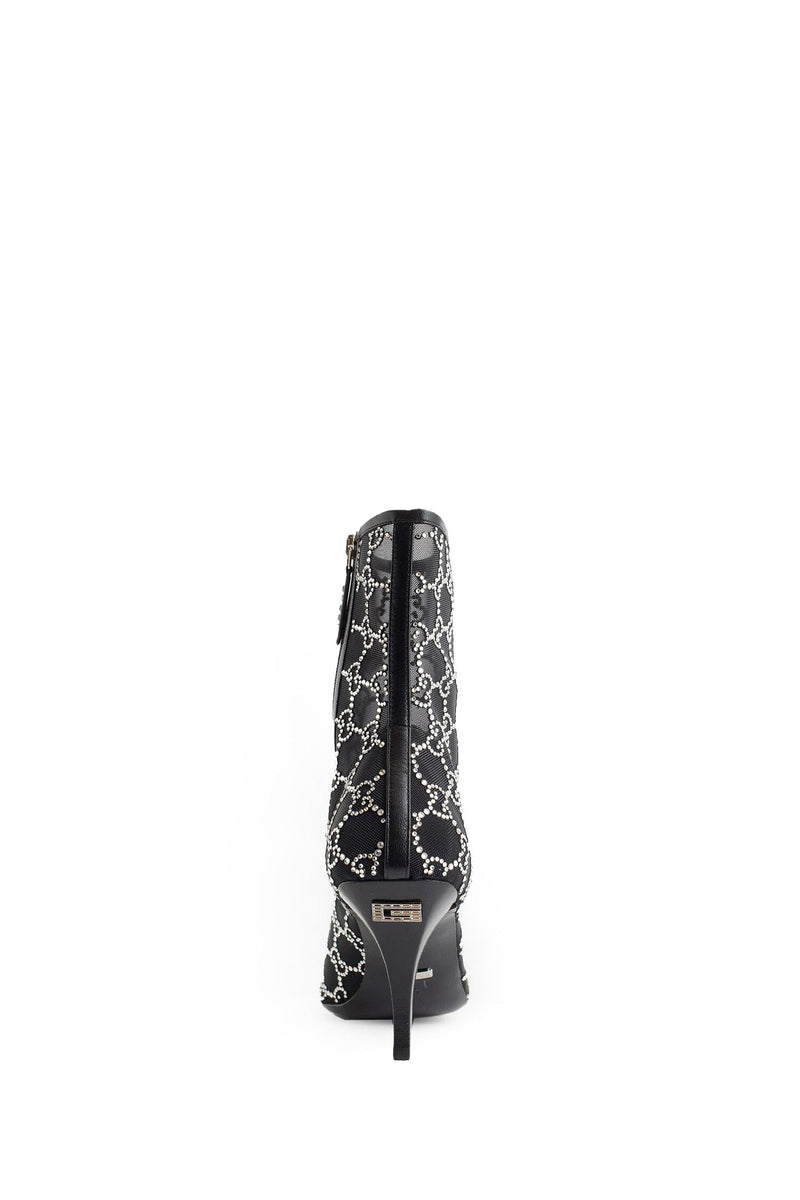 GUCCI GG Crystal Mesh Ankle Boots woman