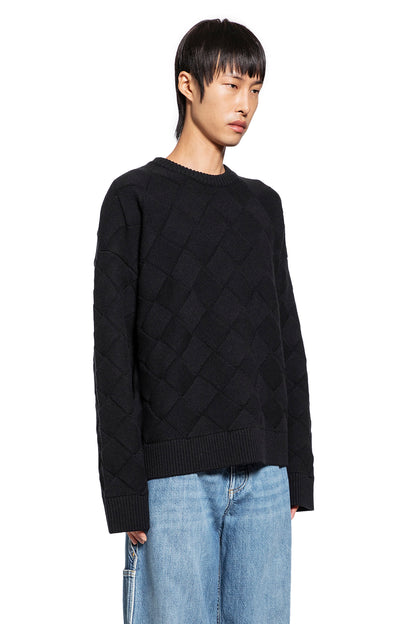 BOTTEGA VENETA MAN BLACK KNITWEAR