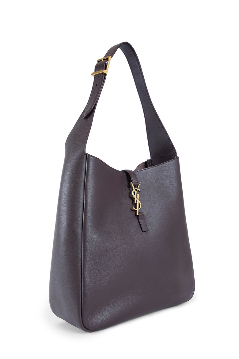 SAINT LAURENT WOMAN BROWN SHOULDER BAGS
