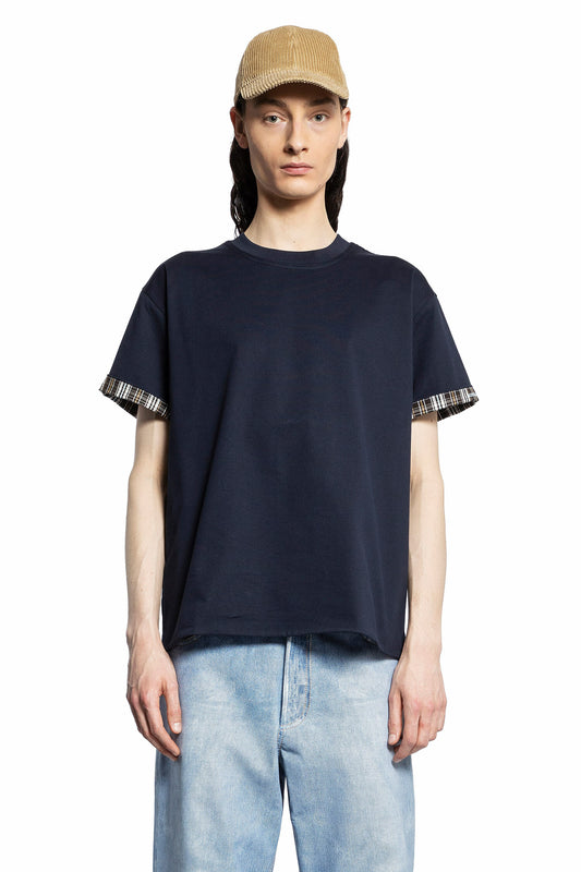 BOTTEGA VENETA MAN BLUE T-SHIRTS & TANK TOPS