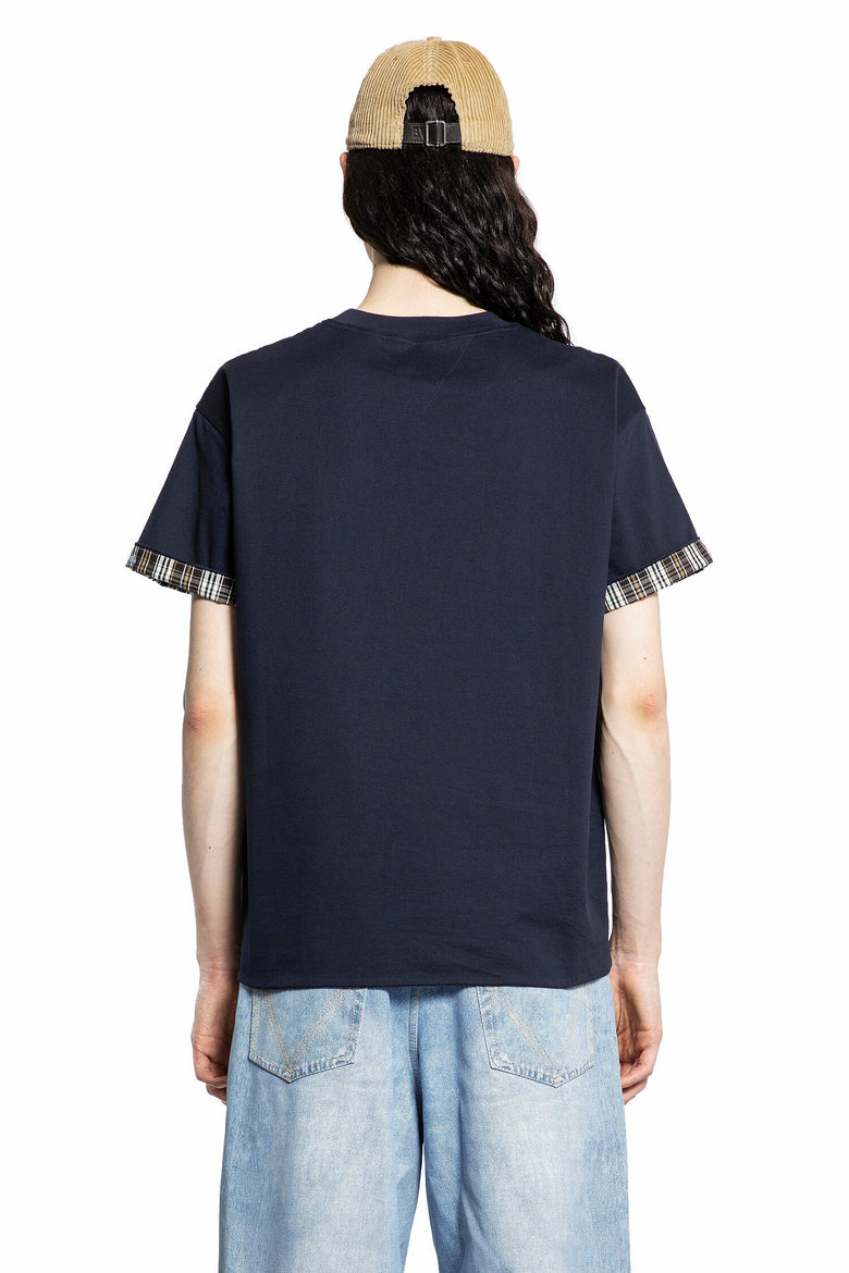 BOTTEGA VENETA MAN BLUE T-SHIRTS & TANK TOPS