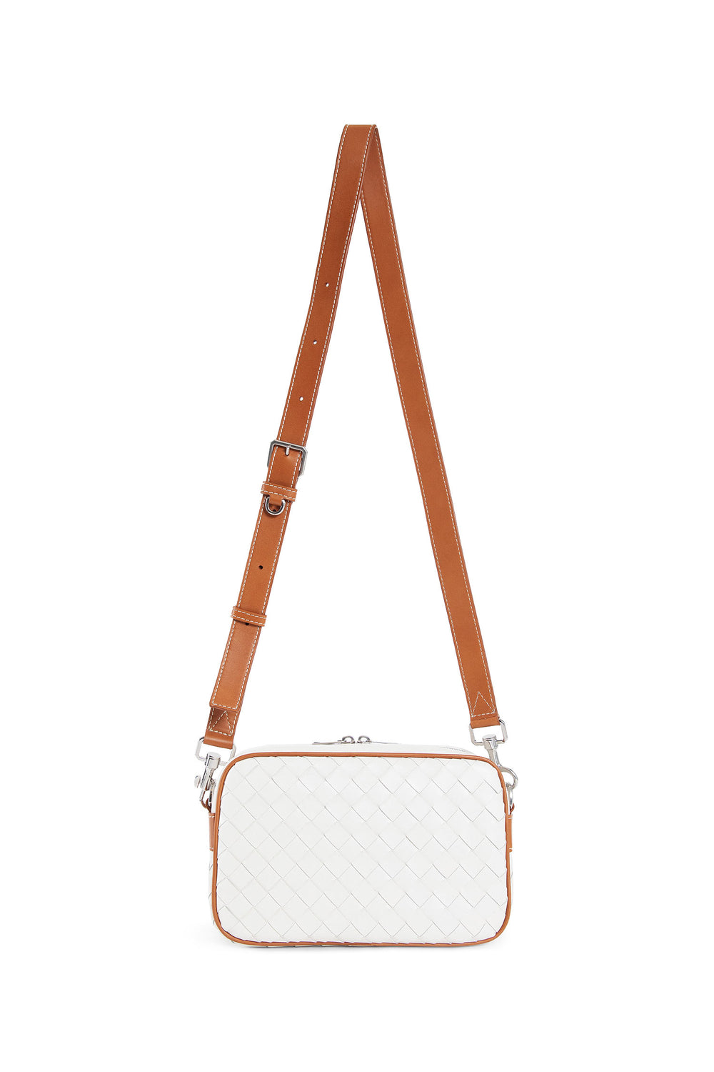 BOTTEGA VENETA MAN WHITE CROSSBODY BAGS