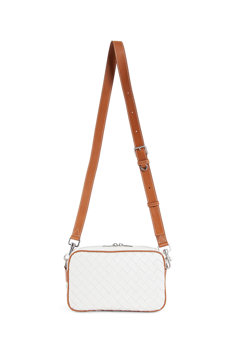 BOTTEGA VENETA MAN WHITE CROSSBODY BAGS