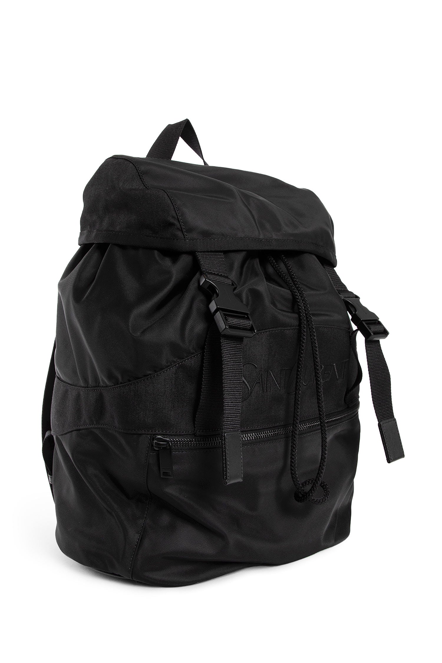 SAINT LAURENT MAN BLACK BACKPACKS & TRAVEL BAGS