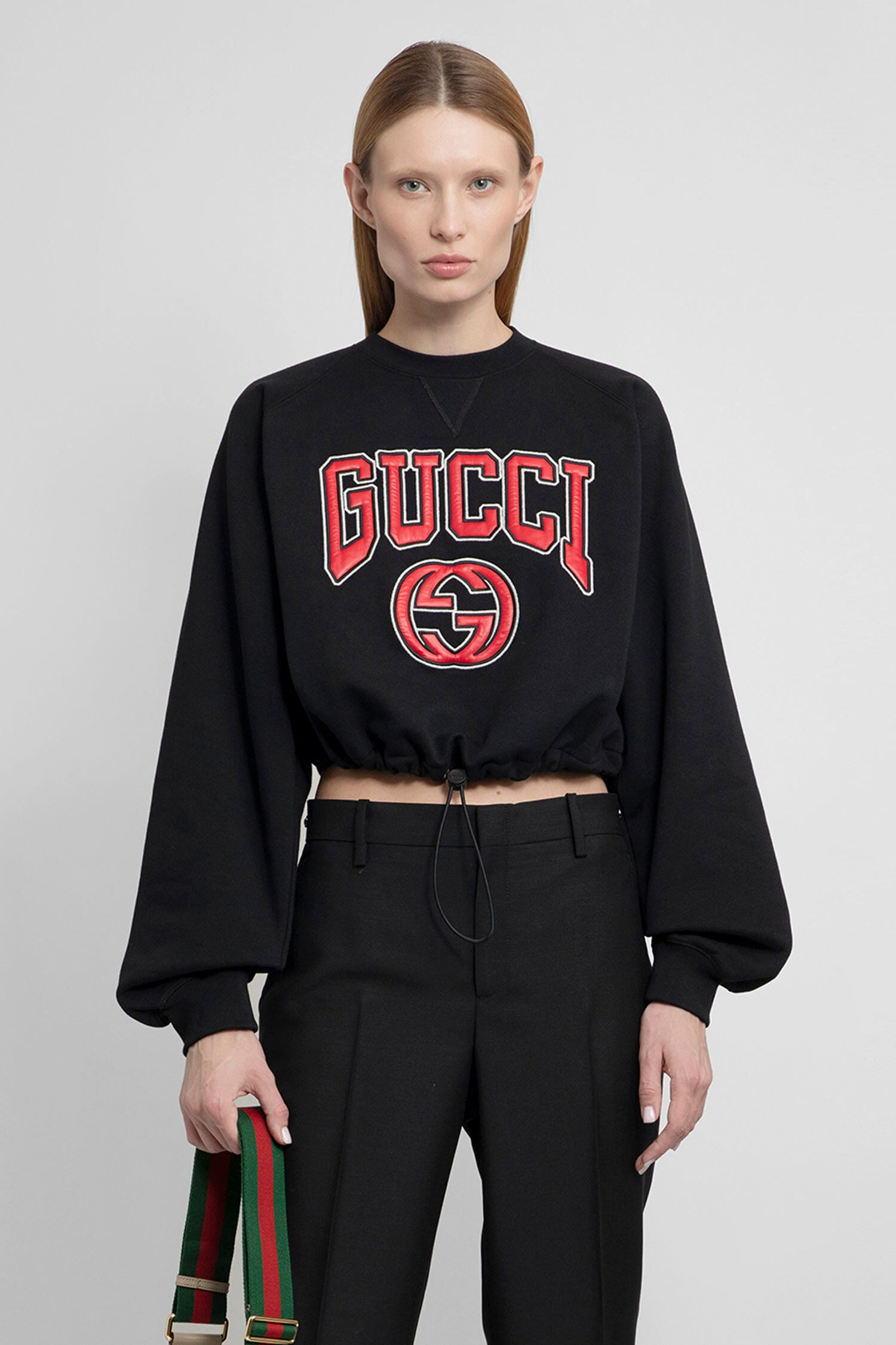 GUCCI WOMAN BLACK SWEATSHIRTS