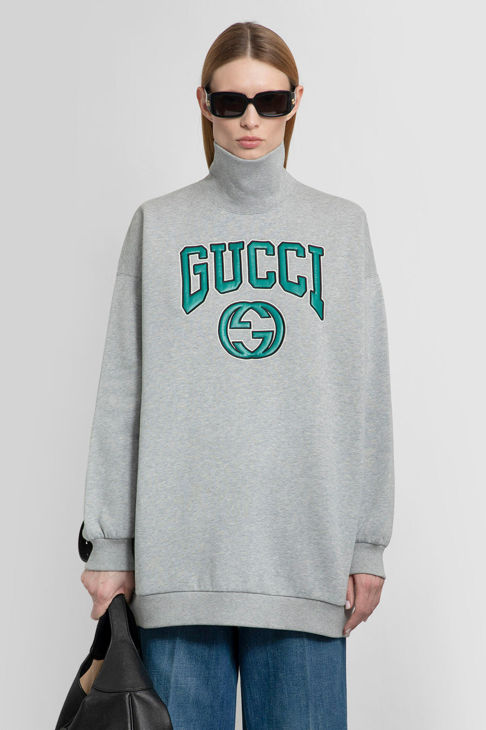 GUCCI WOMAN GREY SWEATSHIRTS