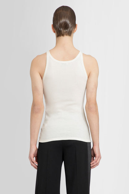 SAINT LAURENT MAN WHITE T-SHIRTS & TANK TOPS