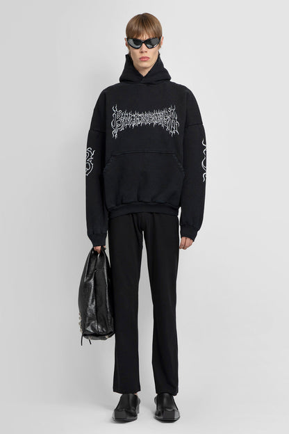 BALENCIAGA MAN BLACK SWEATSHIRTS