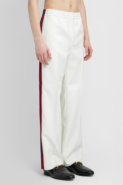 GUCCI MAN OFF-WHITE TROUSERS