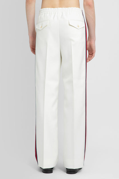 GUCCI MAN OFF-WHITE TROUSERS