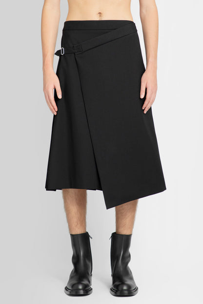 ALEXANDER MCQUEEN MAN BLACK SHORTS & SKIRTS