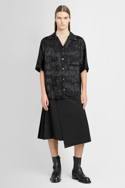 ALEXANDER MCQUEEN MAN BLACK SHORTS & SKIRTS