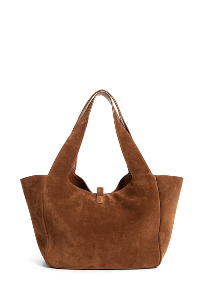 SAINT LAURENT WOMAN BROWN TOTE BAGS