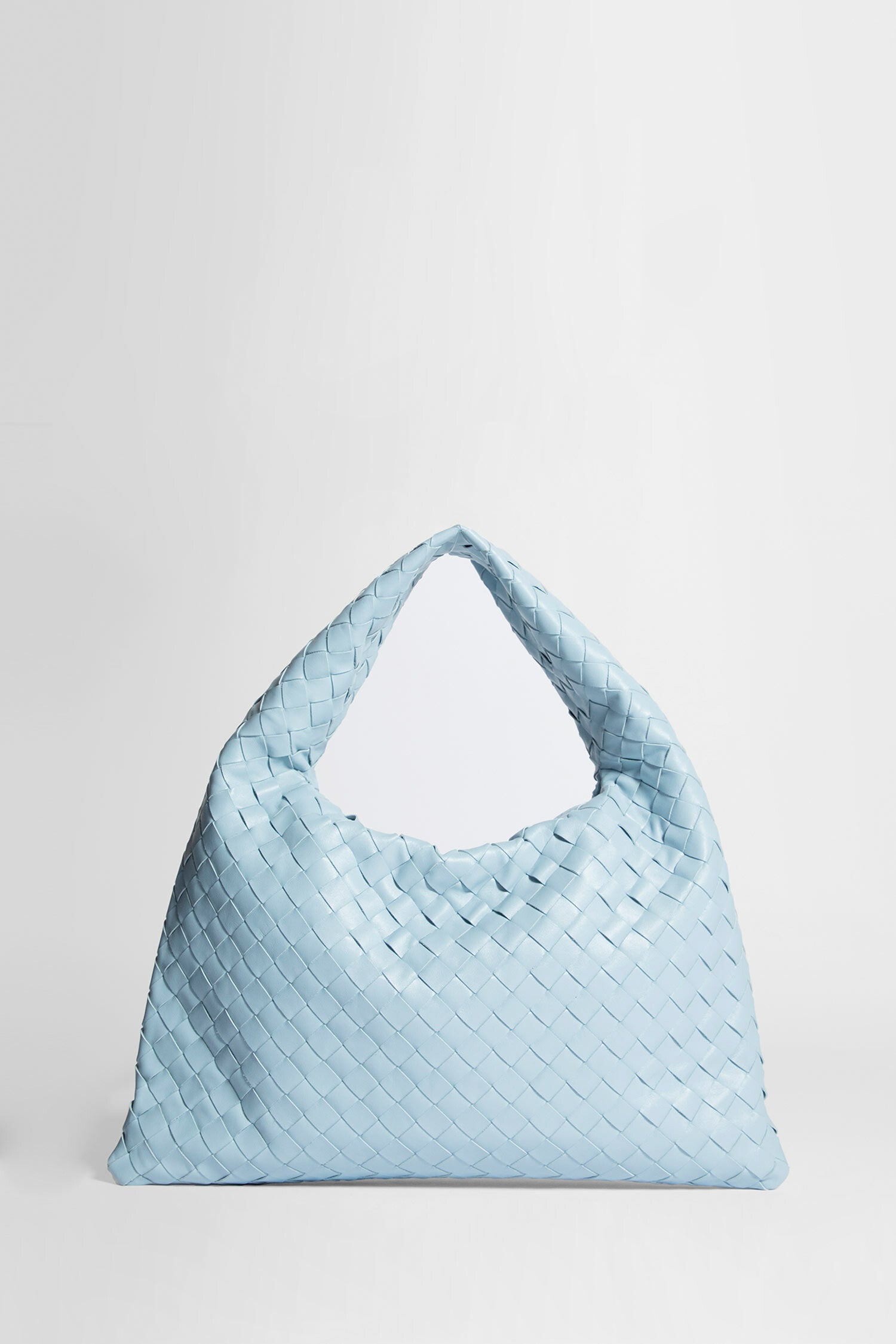 BOTTEGA VENETA WOMAN BLUE SHOULDER BAGS