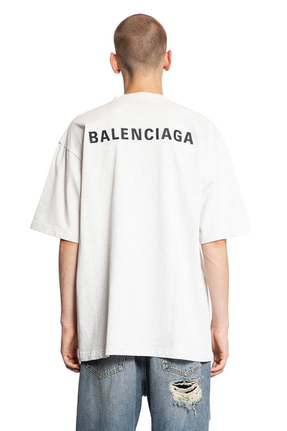 BALENCIAGA MAN GREY T-SHIRTS & TANK TOPS