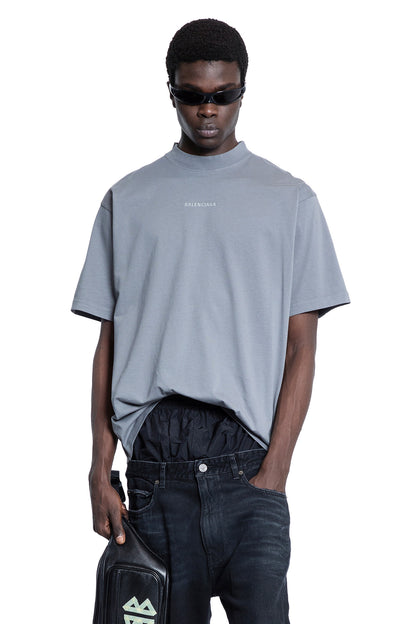 BALENCIAGA MAN GREY T-SHIRTS & TANK TOPS