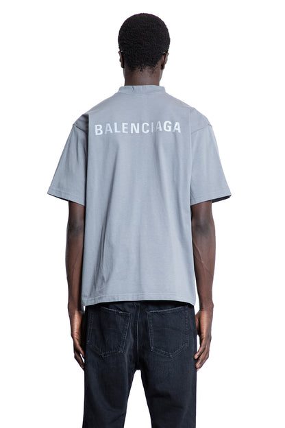 BALENCIAGA MAN GREY T-SHIRTS & TANK TOPS