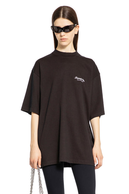 Antonioli BALENCIAGA WOMAN BLACK T-SHIRTS & TANK TOPS