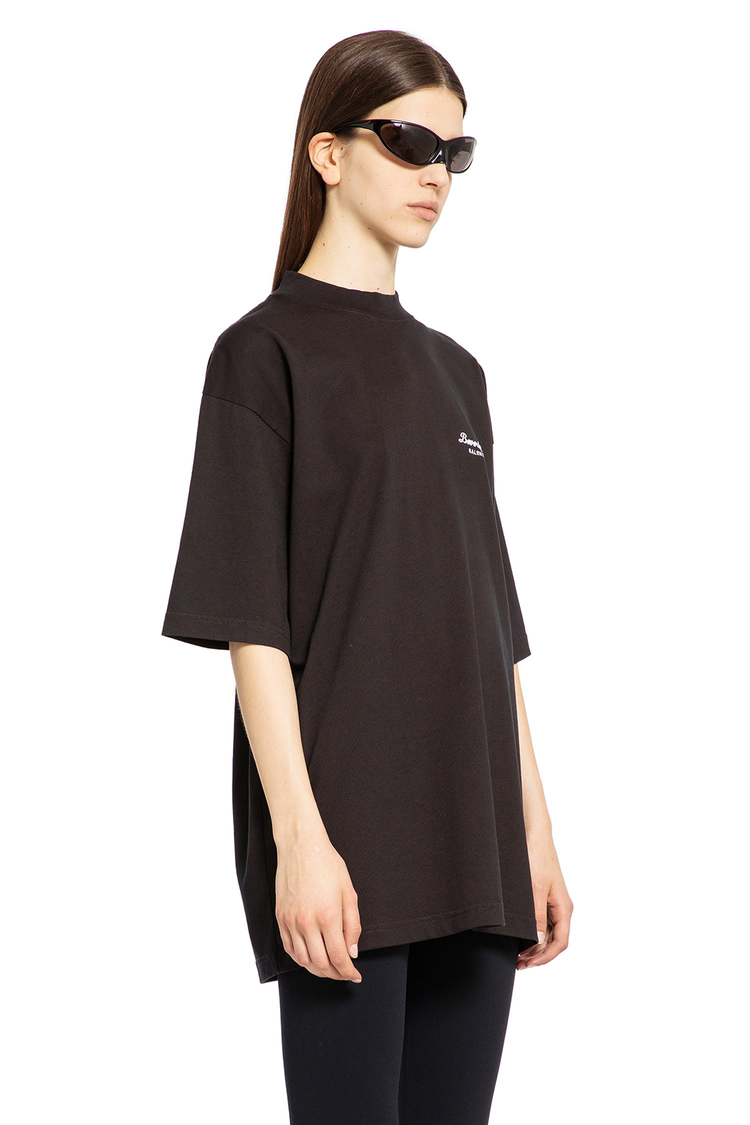 BALENCIAGA WOMAN BLACK T-SHIRTS