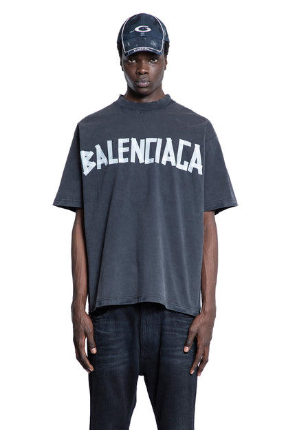 BALENCIAGA MAN BLACK T-SHIRTS & TANK TOPS