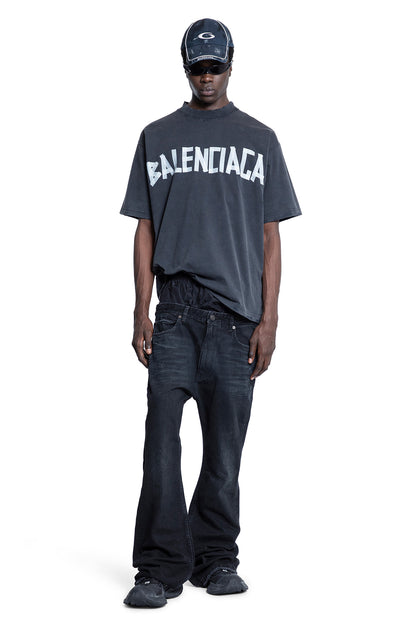 BALENCIAGA MAN BLACK T-SHIRTS & TANK TOPS