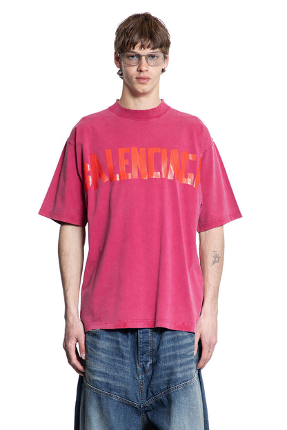 BALENCIAGA MAN RED T-SHIRTS & TANK TOPS