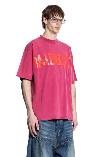 BALENCIAGA MAN RED T-SHIRTS & TANK TOPS