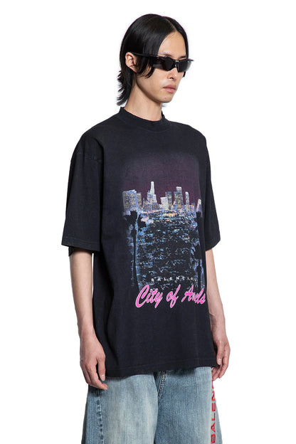 BALENCIAGA MAN BLACK T-SHIRTS & TANK TOPS - Antonioli.eu