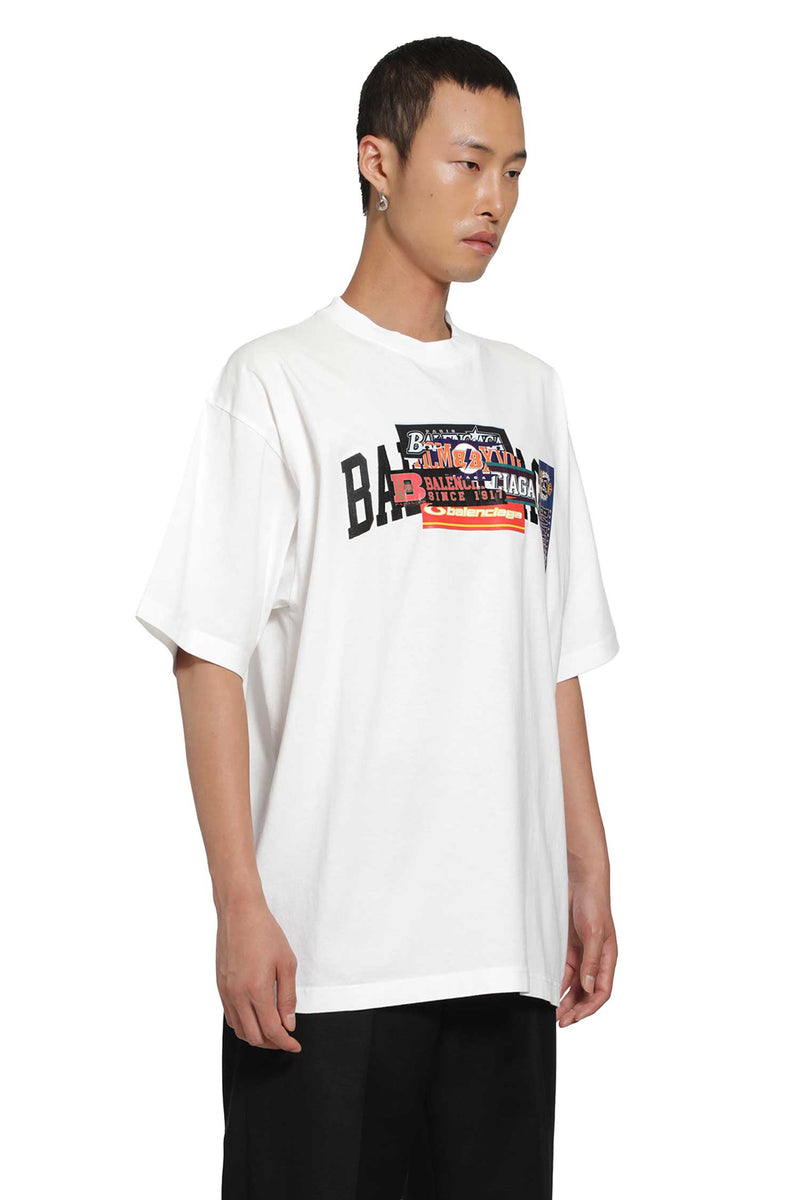 BALENCIAGA Bumper Stickers Medium Fit T-Shirt man